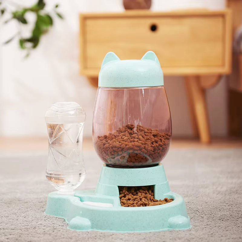 2-in-1 Automatische Voeder- en Waterdispenser voor Huisdieren - Eenvoudig en Hygiënisch