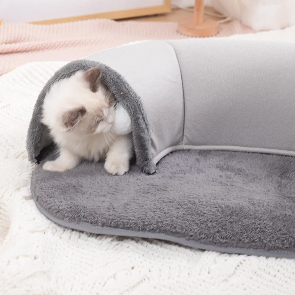 2-in-1 Kattenmand en Speeltunnel - Opvouwbaar en Draagbaar voor Plezier en Ontspanning