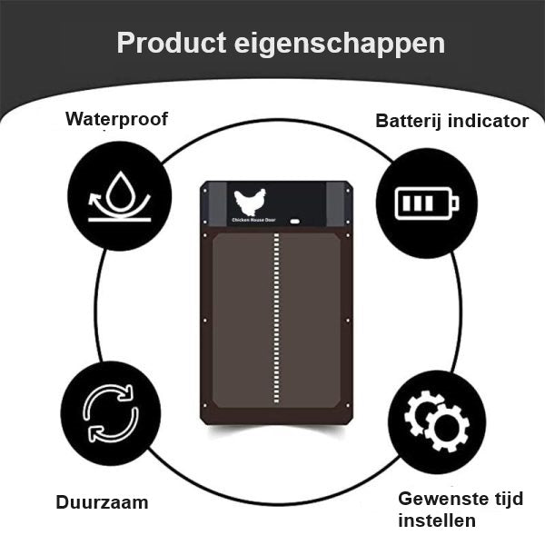 Automatische Kip Deur | Veiligheid voor je Kippen